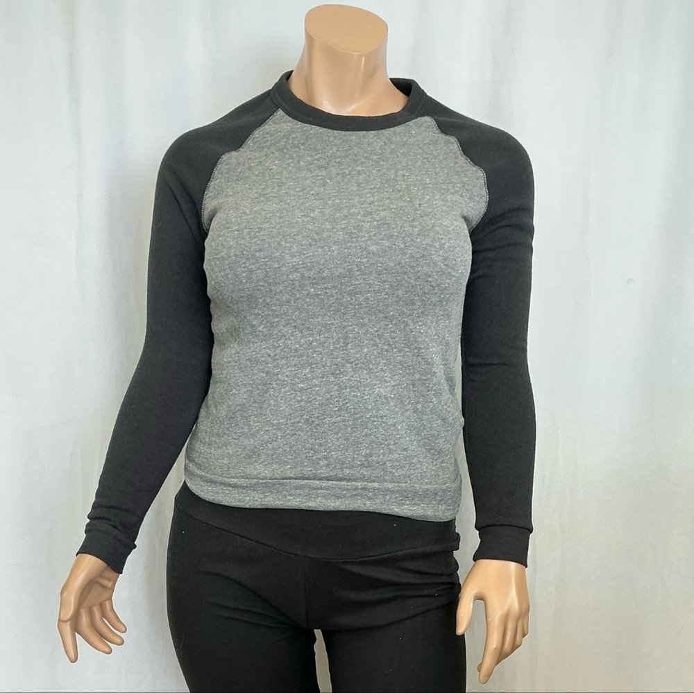 Alternative Apparel Gray and Black Sweatshirt